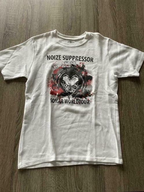 Noize Suppressor hardcore merchandise t-shirt S gesigneerd, Kleding | Heren, T-shirts, Nieuw, Maat 46 (S) of kleiner, Wit, Verzenden