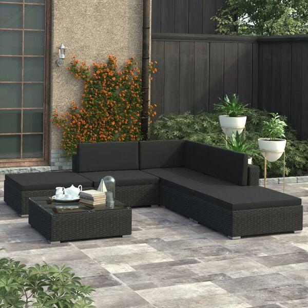 6-delige Loungeset met kussens €550, Tuin en Terras, Tuinmeubel-accessoires, Nieuw, Ophalen of Verzenden