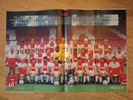 Oude poster Ajax (1987) met Cruijff en Van Basten, Verzamelen, Ophalen of Verzenden, Zo goed als nieuw, Ajax, Poster, Plaatje of Sticker