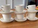Palmer koffie kopjes 6 x wit, Ophalen of Verzenden, Porselein, Kop(pen) en/of Schotel(s)