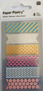 Paper poetry stickers made by me, Ophalen of Verzenden, Nieuw, Versiering of Embellishment, Overige merken