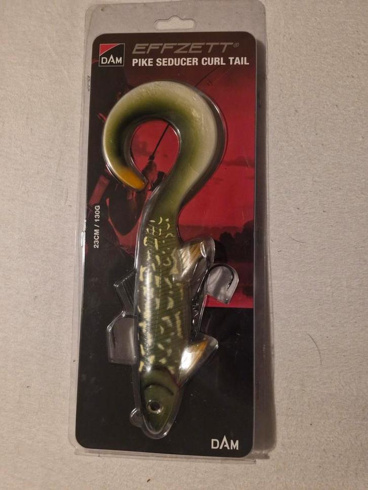 DAM effzett pike reducer curl tail (verchillende kleuren), Watersport en Boten, Hengelsport | Roofvissen, Nieuw, Overige typen