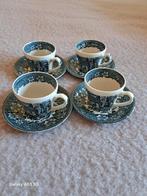 Royal Tudor Ware.  4 kop en schotels in perfecte staat., Ophalen of Verzenden