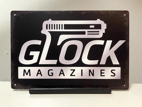 Glock Magazines metalen reclamebord (Old Look), Verzamelen, Militaria | Algemeen, Landmacht, Overige typen, Amerika, Ophalen of Verzenden