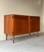 Lowboard Dressoir Deens Teak, Ophalen, Met deur(en), 100 tot 150 cm, Teakhout