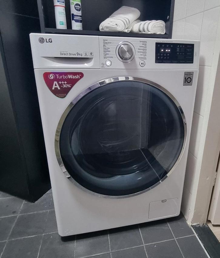 LG Wasmachine - 9kg - Voorlader, Witgoed en Apparatuur, Wasmachines, Gebruikt, Voorlader, 8 tot 10 kg, 85 tot 90 cm, 1200 tot 1600 toeren