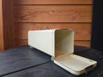 Vintage ontbijtkoek trommel- Metaal - Crème, Gebruikt, Ophalen of Verzenden, Minder dan 10 liter, Metaal