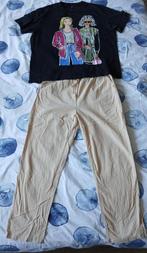 Leuk setje dameskleding 100% katoen maat 44/46/48, Kleding | Dames, Grote Maten, Verzenden, Zwart, Shirt of Top, Zo goed als nieuw