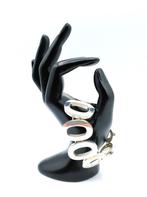 Zware zilveren design schakelarmband, 20 cm, 69 gram., Sieraden, Tassen en Uiterlijk, Armbanden, Info@zilverwebsite.nl, Verzenden
