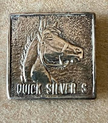 Zilverkleurige speld - Paard & Quick Silver - Goed doel! beschikbaar voor biedingen