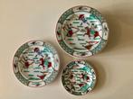 11 borden Chinese Kanton. porselein handbeschilderd vintage, Ophalen of Verzenden