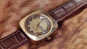 Timex Brick 'Gold' 1970 automaat horloge