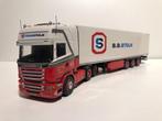1-50 Code 3 Stolk Scania R Topline 6x4 + Koeler 3 Axle, Hobby en Vrije tijd, Modelauto's | 1:50, Ophalen of Verzenden, Zo goed als nieuw