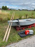 Roeiboot met elektiche motor en accu’s, Watersport en Boten, Ophalen, Gebruikt, Motorboot