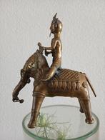 India Dhokra messing beeld olifant met rijder, Ophalen of Verzenden