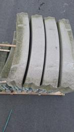 Restpartij Betonband Bocht R=2 12x25x100 grijs komo, 4 Stuks, Ophalen of Verzenden, Minder dan 25 cm, Border, Beton