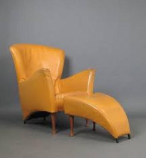 Castor fauteuil met Hocker Montis Gijs Papavoine, Huis en Inrichting, Fauteuils, Nieuw, Leer, Metaal, Stof, Overige materialen