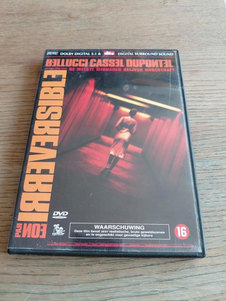 Irreversible dvd. Monica Bellucci., Cd's en Dvd's, Dvd's | Horror, Zo goed als nieuw, Overige genres, Vanaf 16 jaar, Ophalen of Verzenden