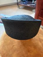 Donkerblauwe dames hoed riet, Kleding | Dames, Hoeden en Petten, Ophalen, Hoed, 58 cm (L, 7¼ inch) of meer, Onbekend