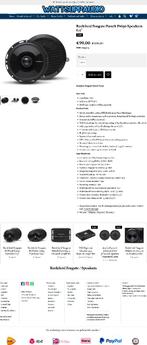 Rockford Fosgate Punch P1650 Speakers 6.5'' /16.5cm Coaxial, Auto diversen, Autospeakers, Audio Design, Nieuw, Am Breilingsweg 3, 76709 Kronau, Duitsland