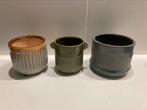 Planten potjes 3x, Tuin en Terras, Bloempotten, Ophalen