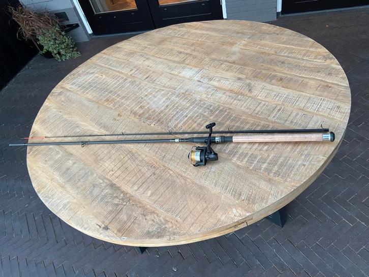 Spro Winkelpicker met Shimano Molen, Watersport en Boten, Hengelsport | Karpervissen, Gebruikt, Complete set, Ophalen of Verzenden