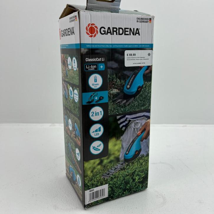 Gardena ClassicCut LI 2in1 Grasschaar / Struiksnoeischaar, Tuin en Terras, Snoeischaren, Nieuw, Minder dan 20 mm, Ophalen of Verzenden