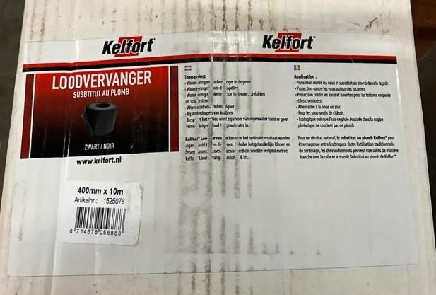 Loodvervanger KELFORT zwart 400MM 10M, Doe-het-zelf en Verbouw, Dakpannen en Dakbedekking, Nieuw, Dakleer, Overige materialen