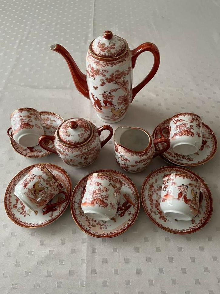 Vintage Geisha servies chinees porcelein, Antiek en Kunst, Antiek | Servies compleet, Ophalen
