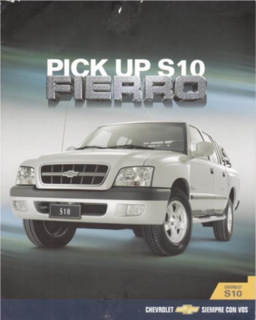 Brochure Chevrolet S-10 Fierro Pickup 2003 ARGENTINIË, Boeken, Auto's | Folders en Tijdschriften, Gelezen, Chevrolet, Ophalen of Verzenden