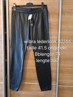 Wibra mooie lederlook broek stretch maat 42/44, Nieuw, Lang, Maat 42/44 (L), Ophalen of Verzenden