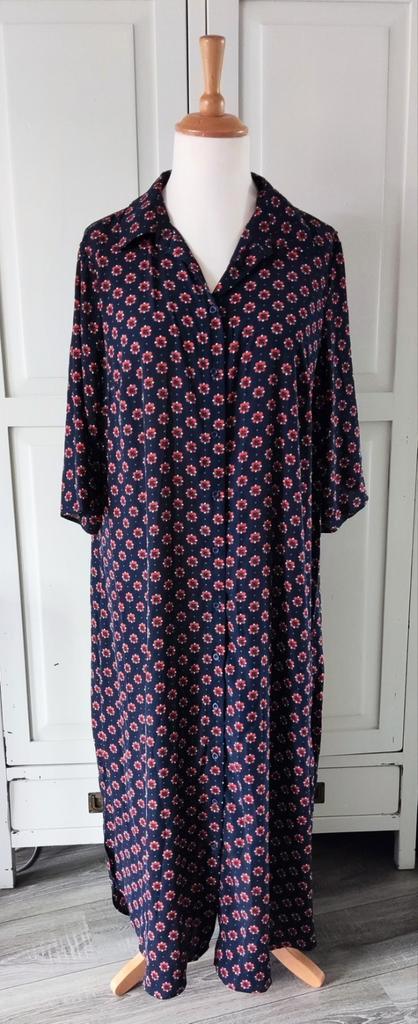 Shein lange jurk met print maat 2XL Nieuw, Kleding | Dames, Jurken, Nieuw, Maat 46/48 (XL) of groter, Blauw, Onder de knie, Ophalen of Verzenden