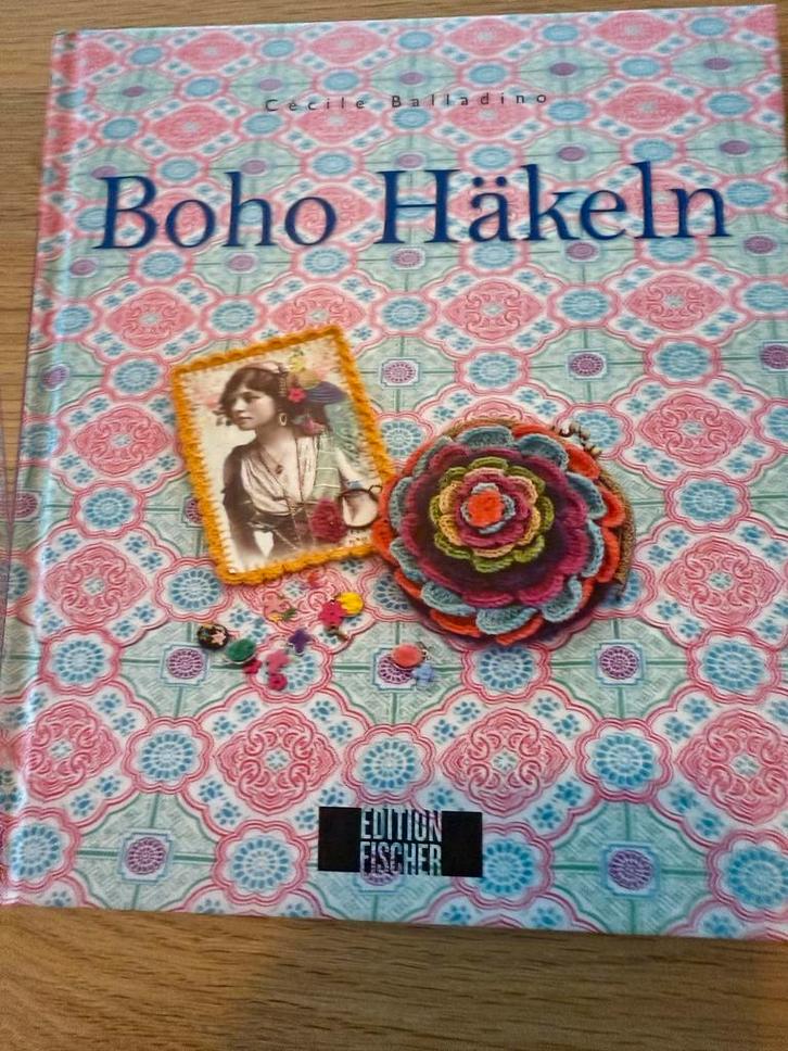Boho Häkeln - Haakboek met patronen, Boeken, Hobby en Vrije tijd, Zo goed als nieuw, Breien en Haken, Ophalen of Verzenden