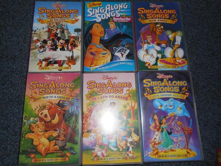 SING A LONG SONGS Deel 1 "Diep in de Zee" Disney Op VIDEO!, Cd's en Dvd's, VHS | Kinderen en Jeugd, Zo goed als nieuw, Tekenfilms en Animatie