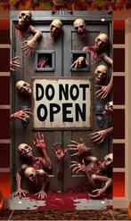 Deur en raam posters Halloween, Verzenden, Nieuw, Versiering, Halloween of Griezel