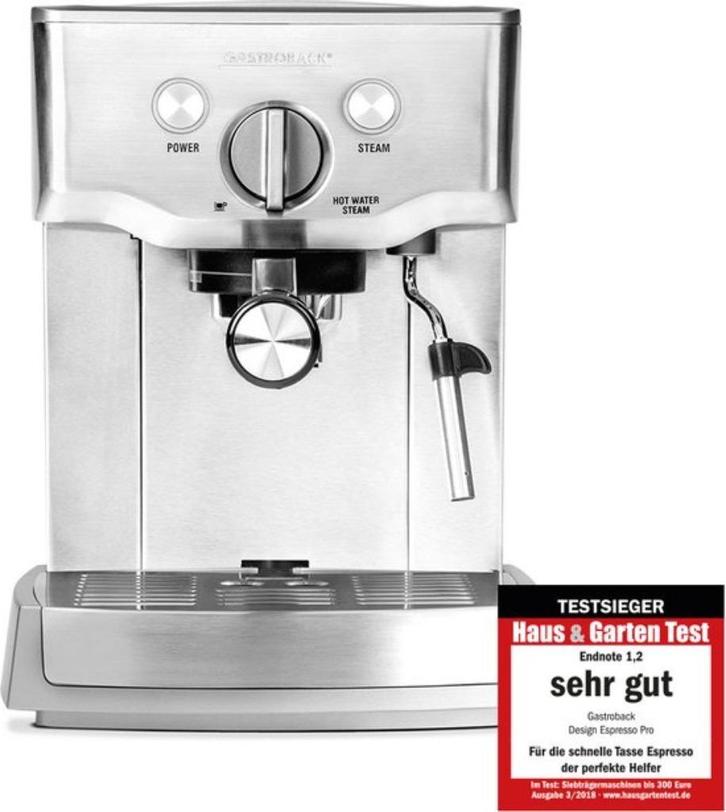 espressomachine  nieuw ongeopend Gastroback, Witgoed en Apparatuur, Koffiezetapparaten, Nieuw, Gemalen koffie, Espresso apparaat