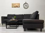 Hoekbank Donkergrijs - Professioneel gereinigd, Huis en Inrichting, Banken | Bankstellen, 250 tot 300 cm, Hoekbank, Ophalen of Verzenden