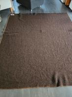 Deken 100% zuiver scheerwol Leidse van Wijk bruin, Huis en Inrichting, Woonaccessoires | Plaids en Woondekens, Ophalen of Verzenden