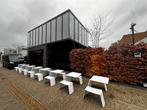 Extremis Hopper picknicktafel tuintafel tafel, Shade parasol, Waterstad 23, Gebruikt, Aluminium, Rechthoekig
