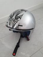 Grijze helm (maat M), Fietsen en Brommers, Brommerhelmen, Ophalen, Gebruikt