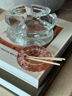 Mini roze vintage persglazen schaaltje – sieradenschaaltje, Gebruikt, Schaal, Rond, Ophalen of Verzenden