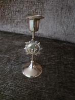 Koperen Kandelaar met Zon Motief, Ophalen of Verzenden, Koper of Brons