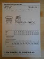 FTF 8x4 ca 1985 Technische Specificatie Folder, Boeken, Ophalen, FTF, Zo goed als nieuw, Overige merken