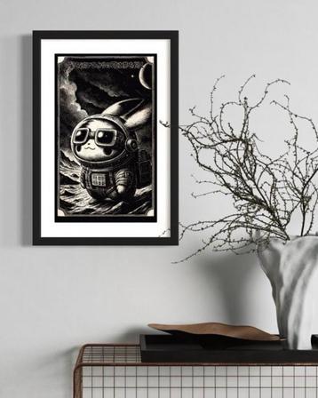 Kunstwerk Pikachu (Pokemon) Cosmic Wanderer beschikbaar voor biedingen