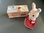 Sylvanian families mama chocolade konijn keuken, Ophalen of Verzenden, Zo goed als nieuw