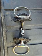 Paarden bit 12,5 cm met bitringen (dubbel gebroken), Dieren en Toebehoren, Ophalen of Verzenden