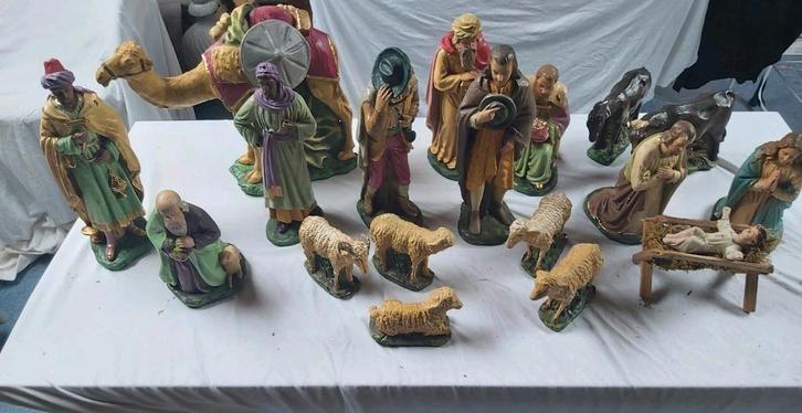 Echte grote oude kerstbeelden., Diversen, Kerst, Gebruikt, Ophalen