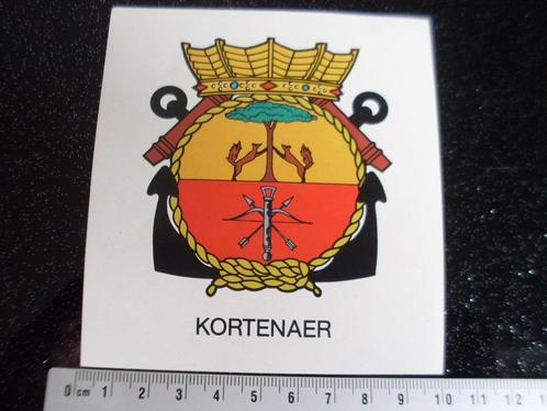 sticker kortenaer logo wapen embleem leger fregat, Verzamelen, Stickers, Zo goed als nieuw, Bedrijf of Vereniging, Verzenden