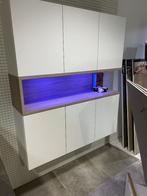 hangkast met open nis/verlichting, Ophalen, Kunststof, 100 tot 150 cm, 100 tot 150 cm
