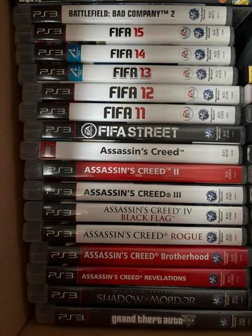 16 spellen voor PS3 waaronder Assasin’s creed, GTA en FIFA beschikbaar voor biedingen